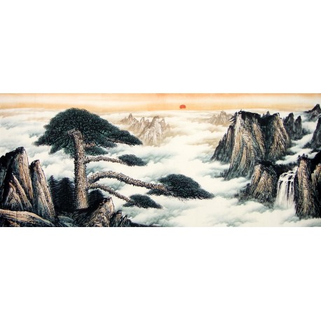 Chinese Pine Painting - CNAG007962