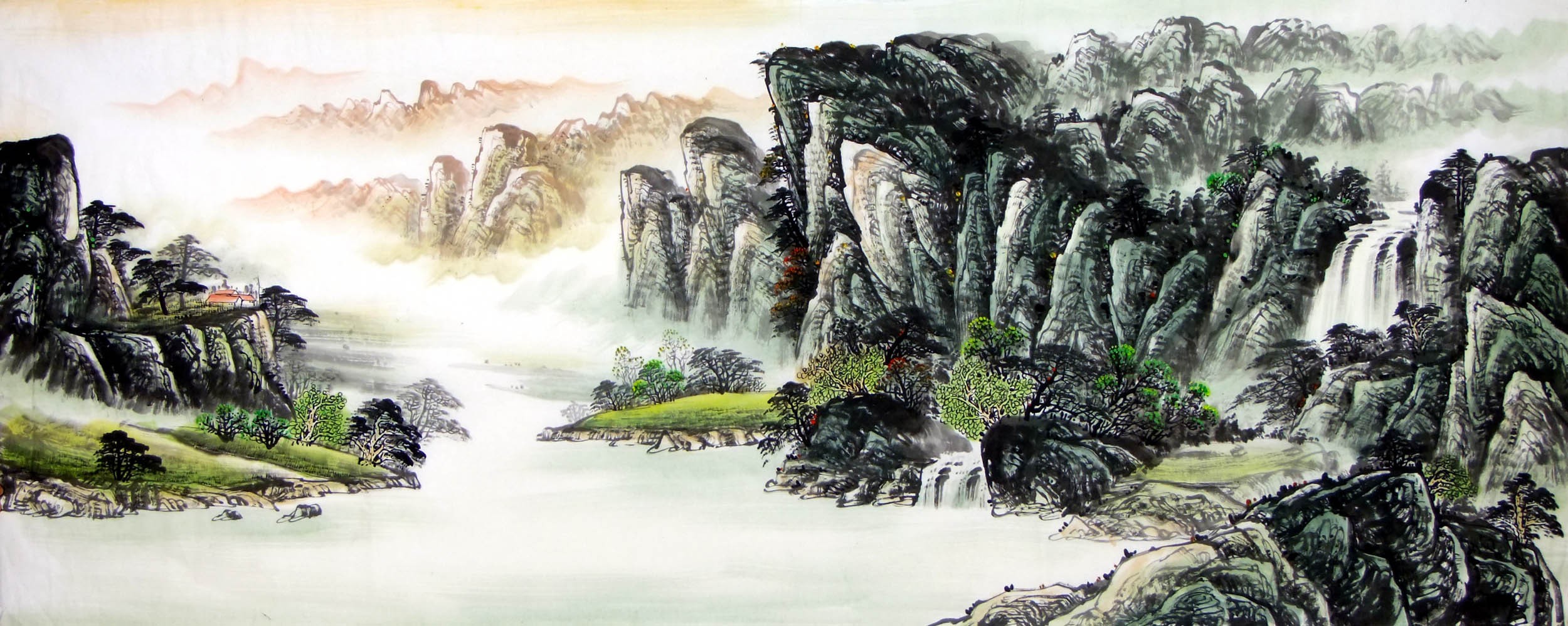Chinese Landscape Painting - CNAG007963