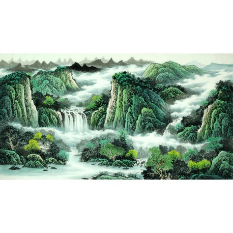 Chinese Landscape Painting - CNAG007965