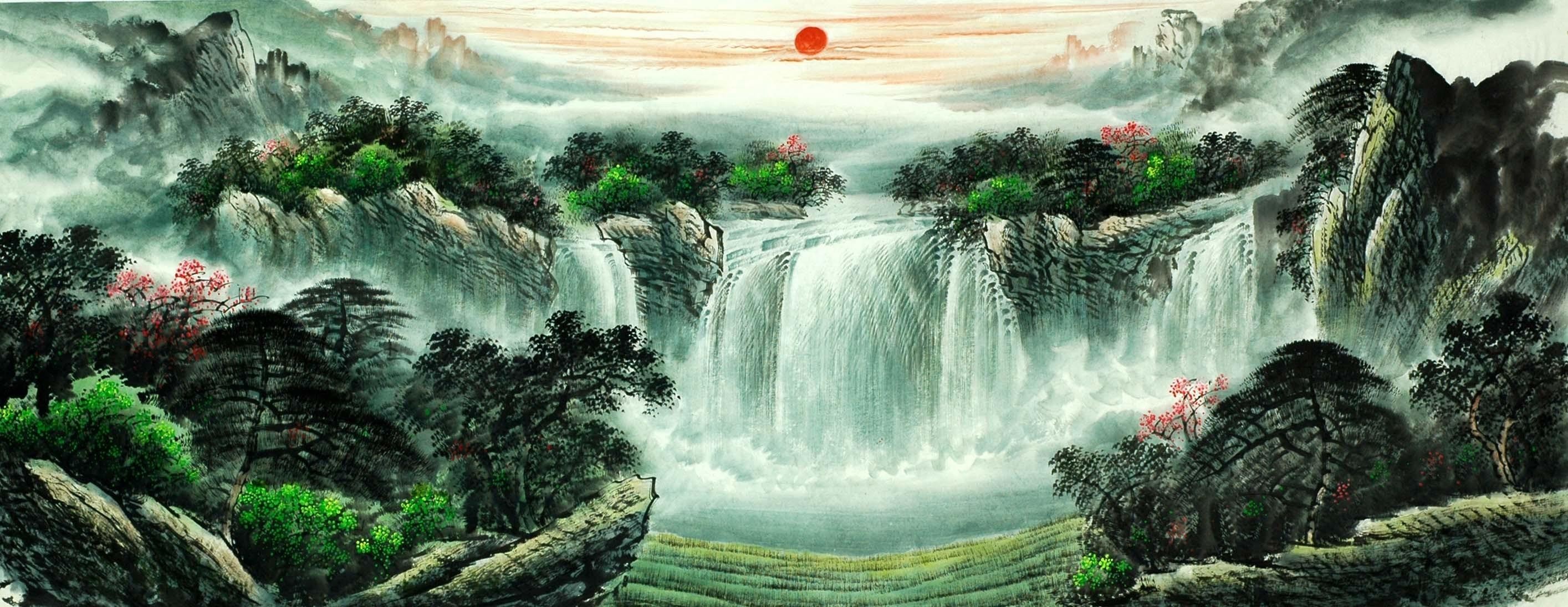 Chinese Landscape Painting - CNAG007967
