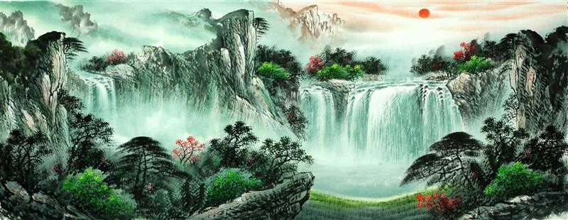 Chinese Landscape Painting - CNAG007968