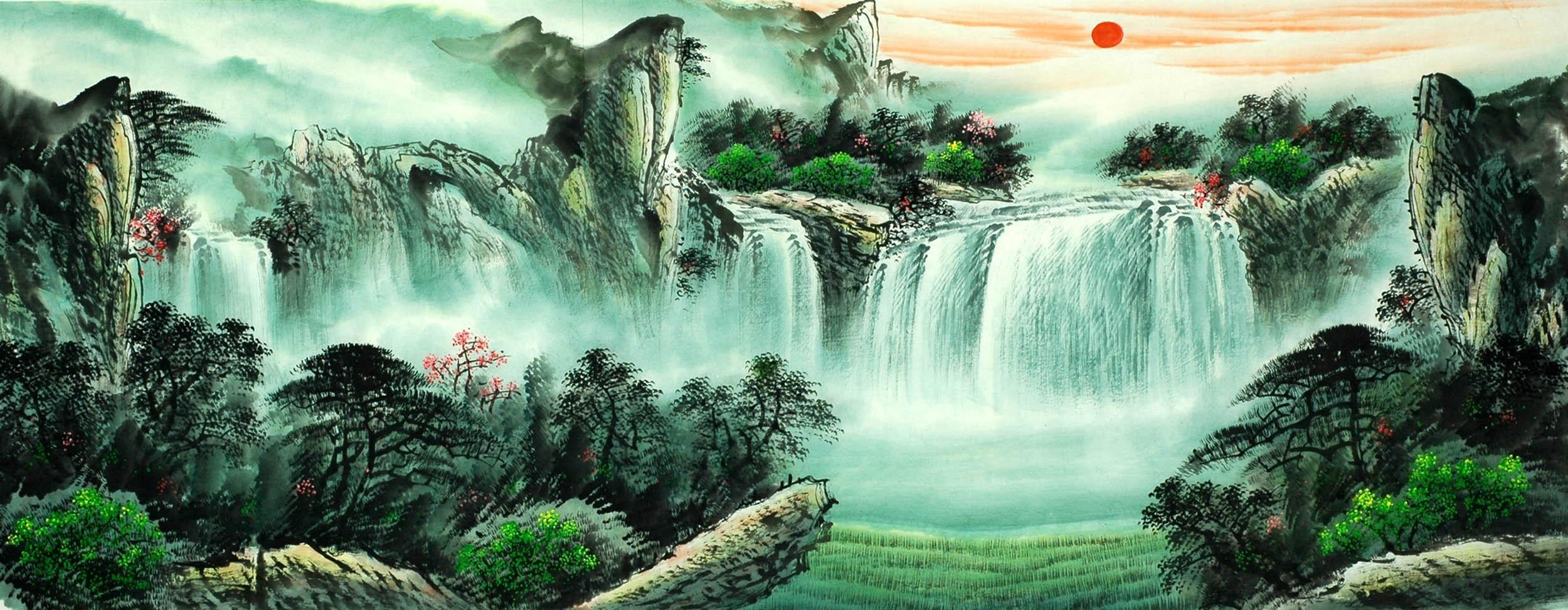 Chinese Landscape Painting - CNAG007969