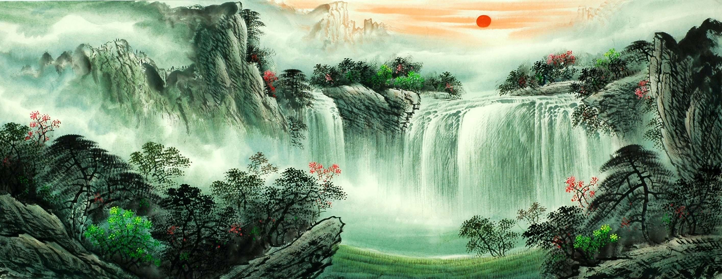 Chinese Landscape Painting - CNAG007972