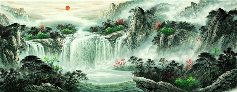 Chinese Landscape Painting - CNAG007973