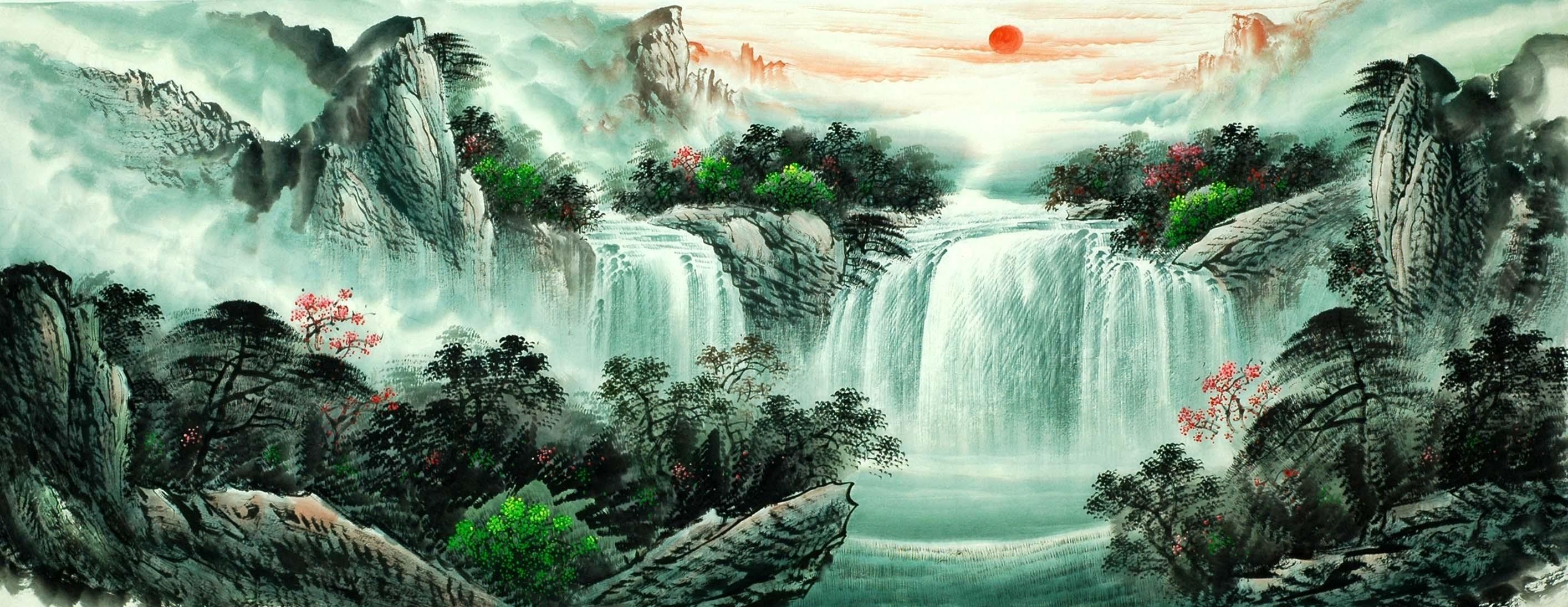 Chinese Landscape Painting - CNAG007974