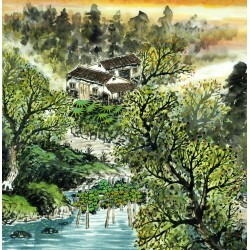 Chinese Landscape Painting - CNAG007982