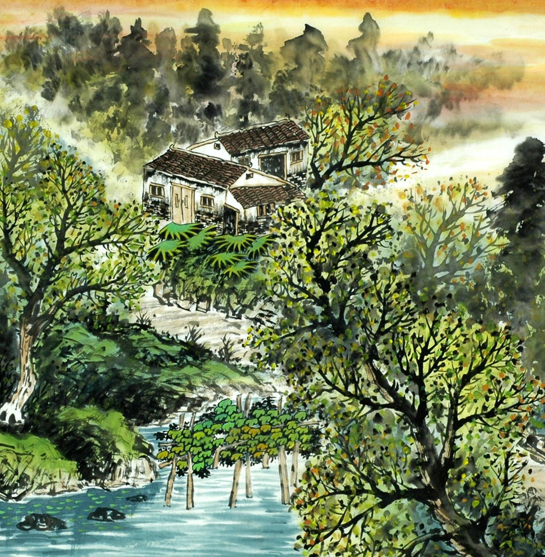 Chinese Landscape Painting - CNAG007982
