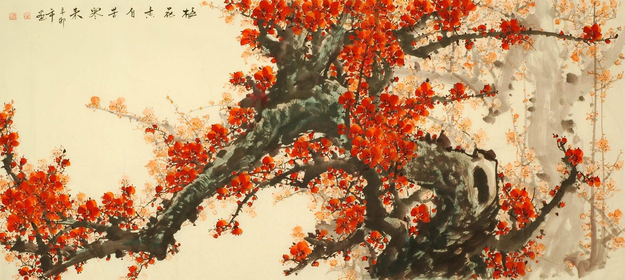 Chinese Plum Painting - CNAG008010