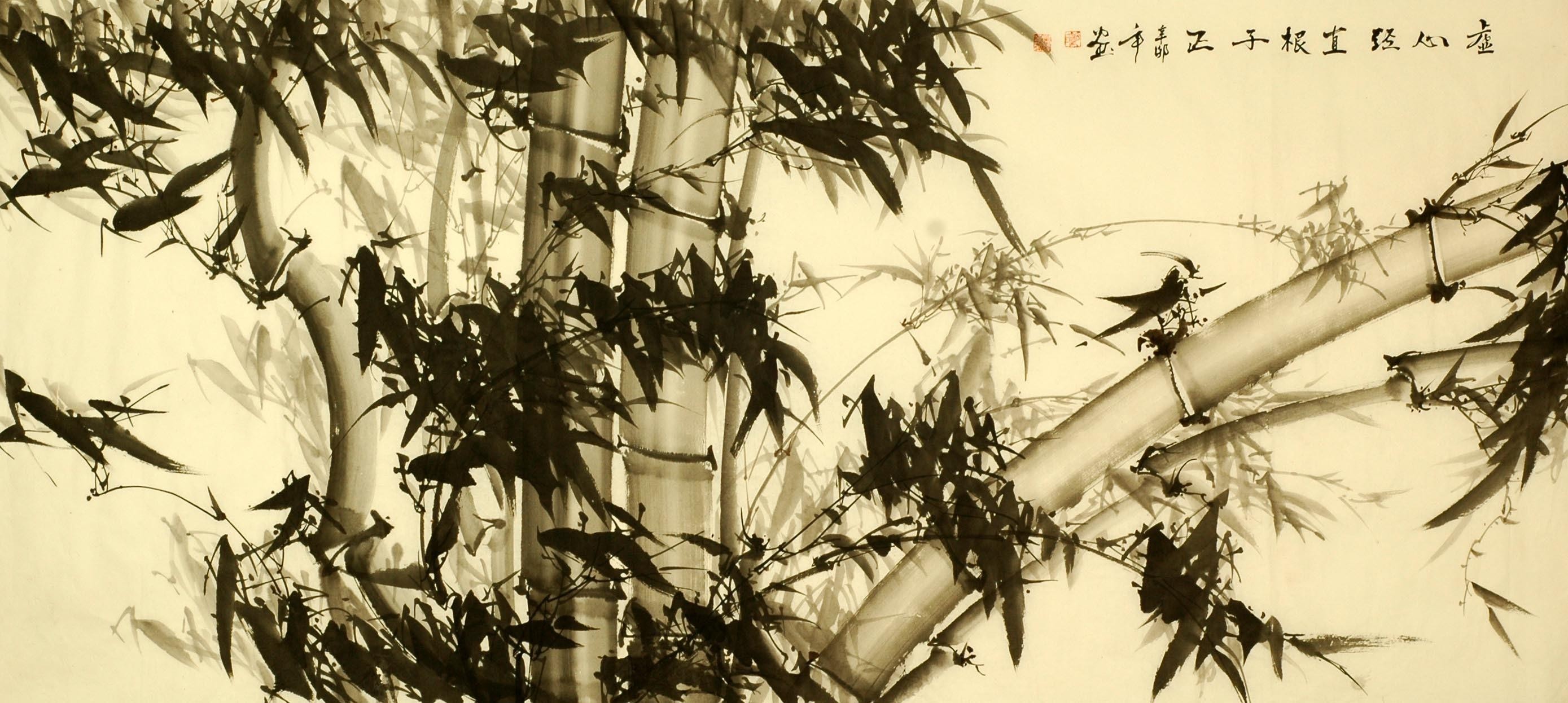 Chinese Bamboo Painting - CNAG008012