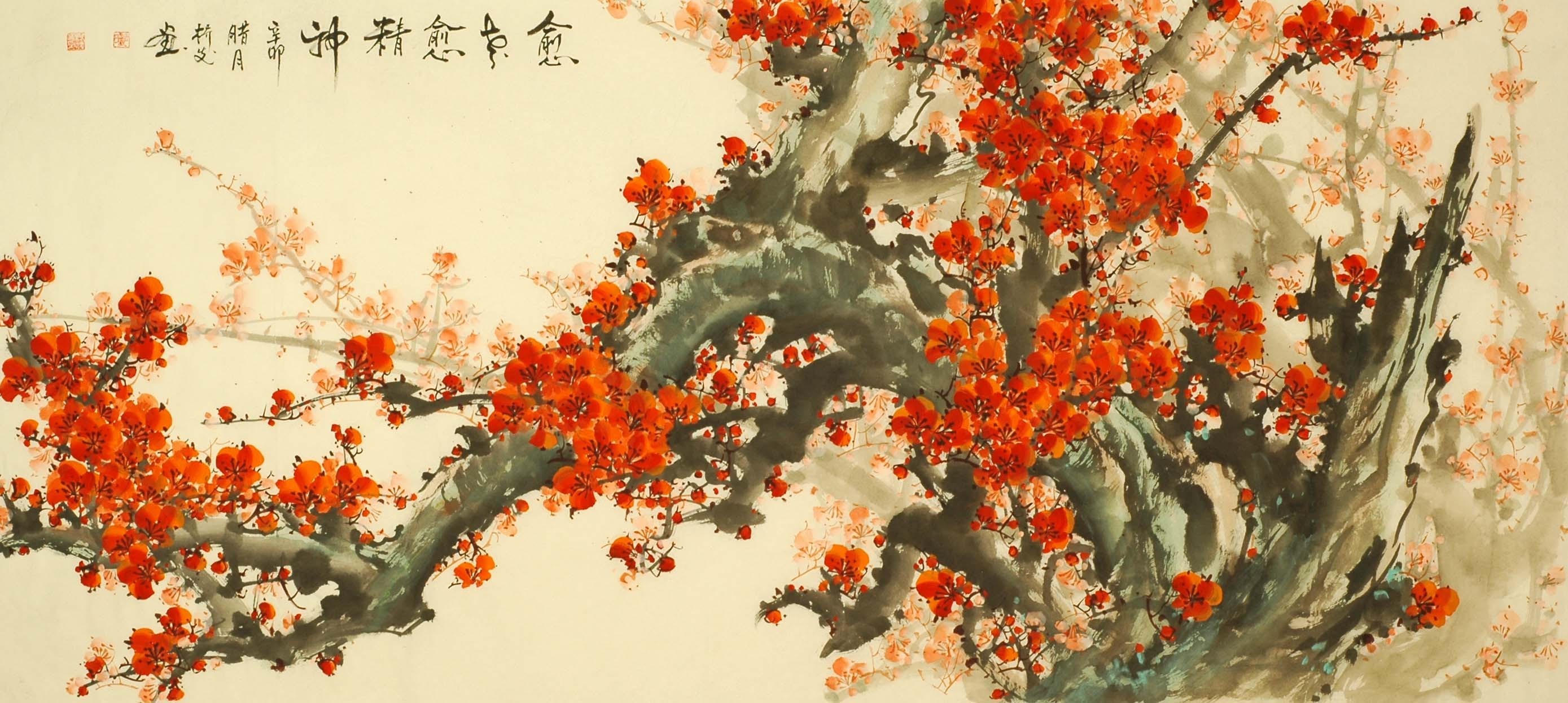 Chinese Plum Painting - CNAG008013