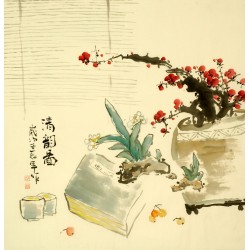 Chinese Lotus Painting - CNAG008018