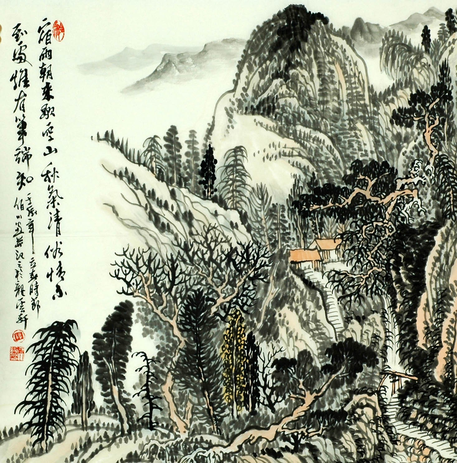 Chinese Landscape Painting - CNAG008026