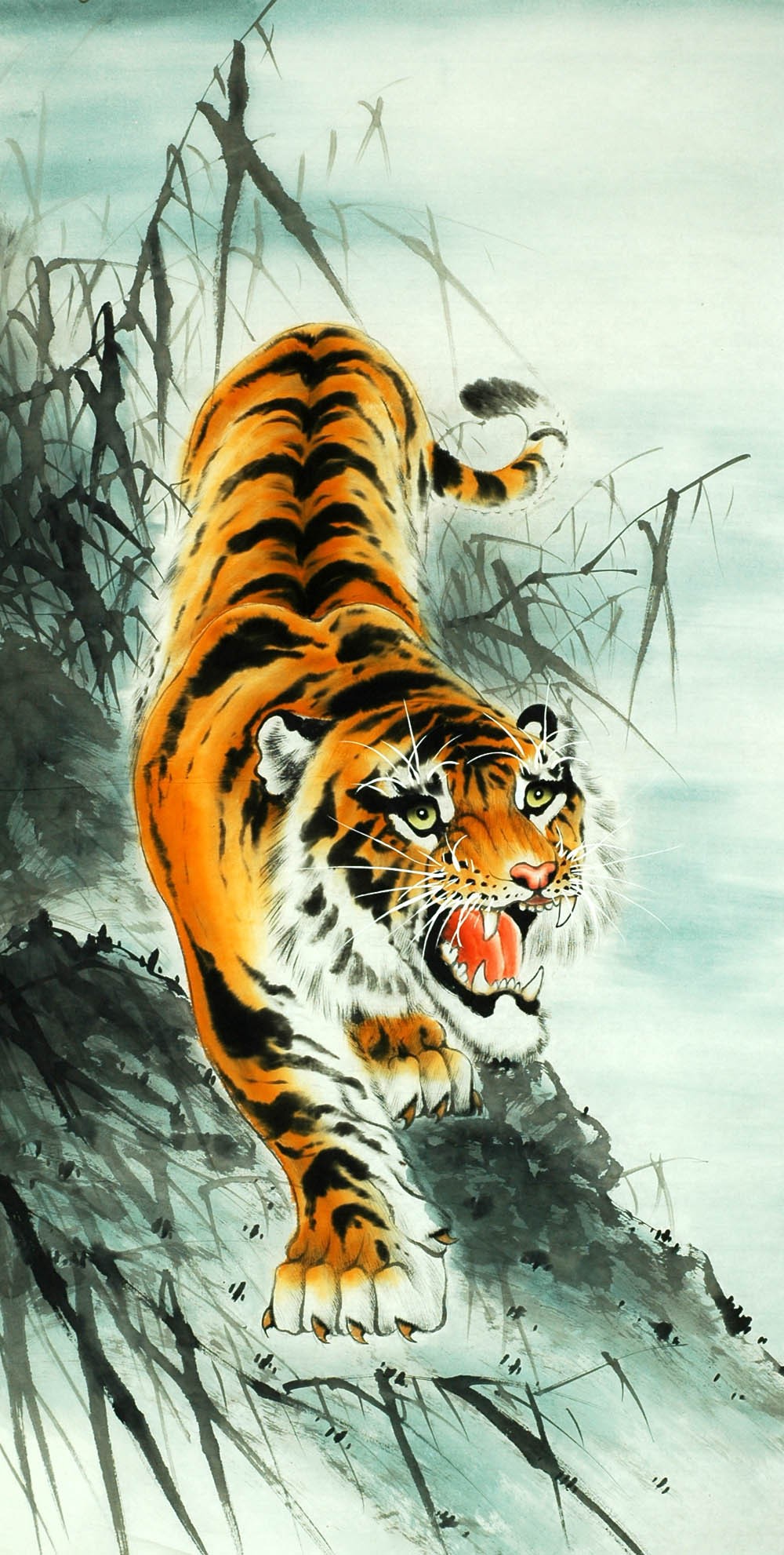 Chinese Tiger Painting - CNAG008033