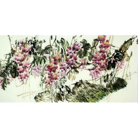 Chinese Grapes Painting - CNAG008037