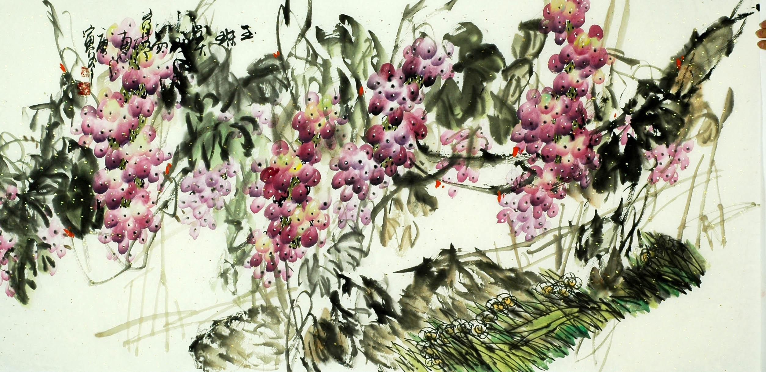 Chinese Grapes Painting - CNAG008037