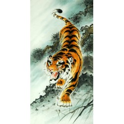 Chinese Tiger Painting - CNAG008041