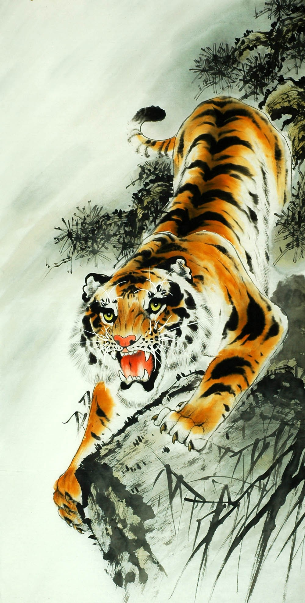 Chinese Tiger Painting - CNAG008044