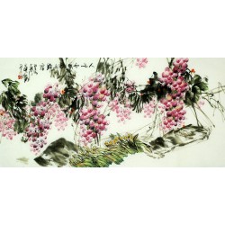 Chinese Grapes Painting - CNAG008045