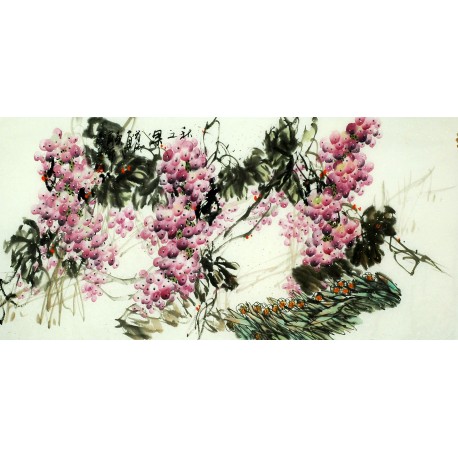Chinese Grapes Painting - CNAG008046