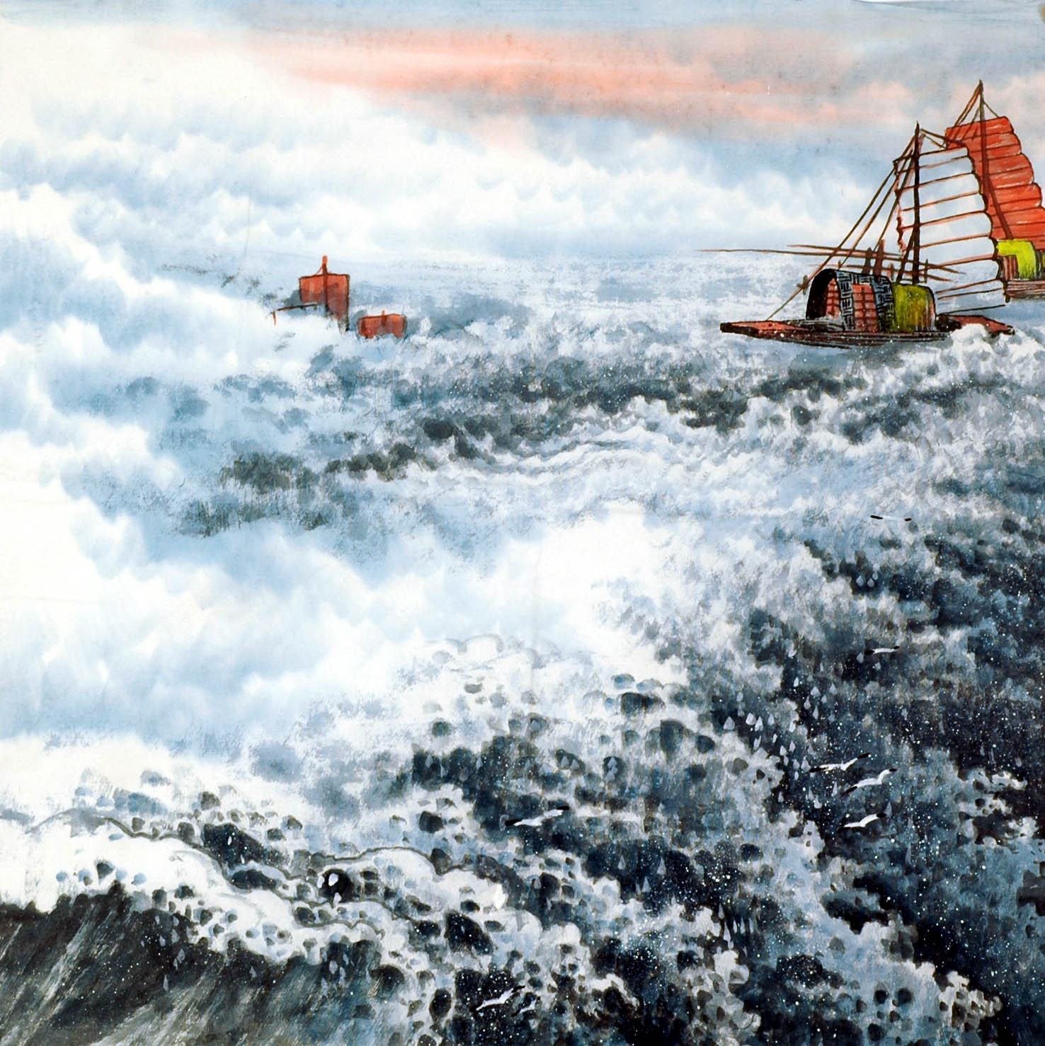Chinese Sea Painting - CNAG008078