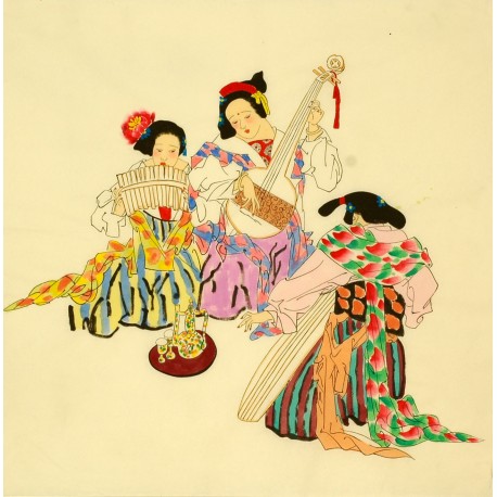 Chinese Figure Painting - CNAG008082