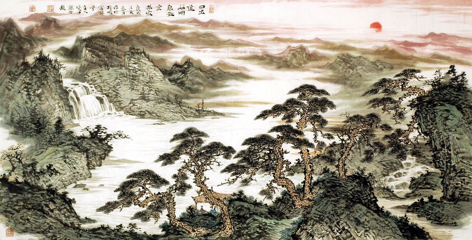 Chinese Landscape Painting - CNAG008086
