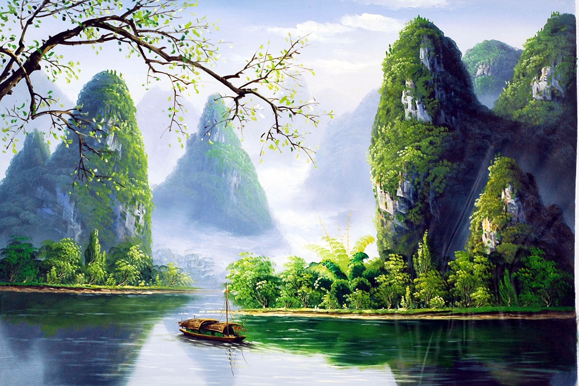 Chinese Landscape Painting - CNAG008087