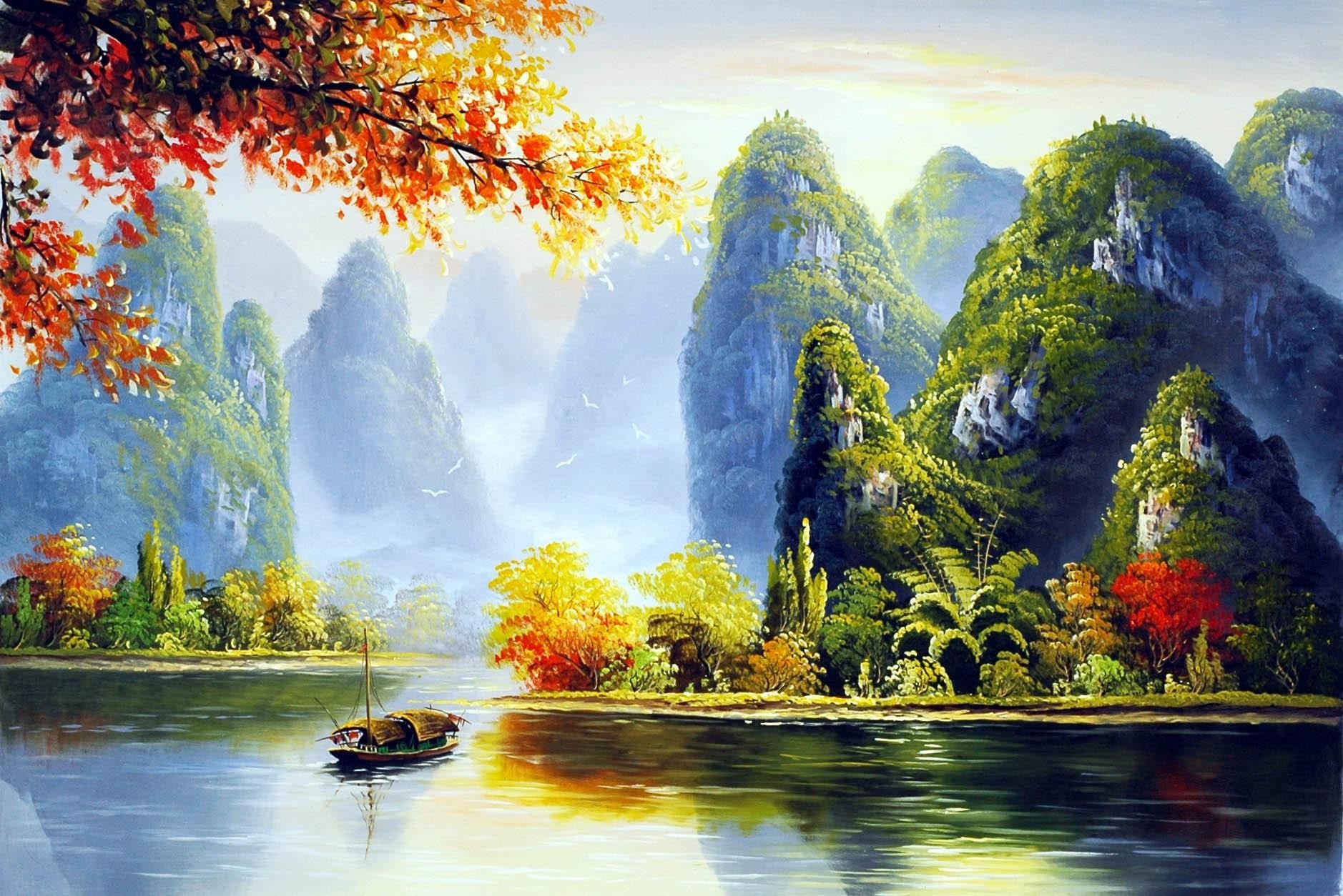 Chinese Landscape Painting - CNAG008091