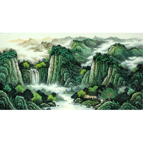 Chinese Landscape Painting - CNAG008103