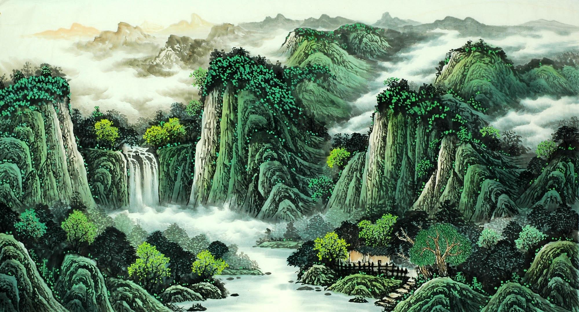 Chinese Landscape Painting - CNAG008103