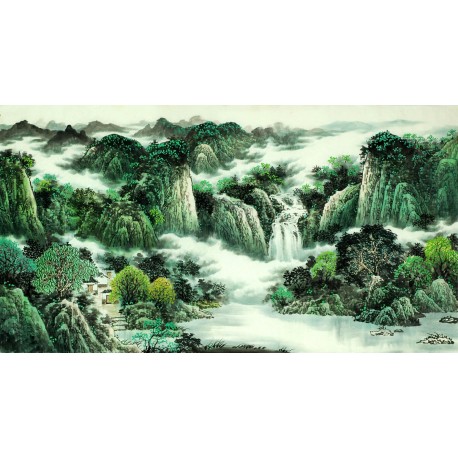 Chinese Landscape Painting - CNAG008105