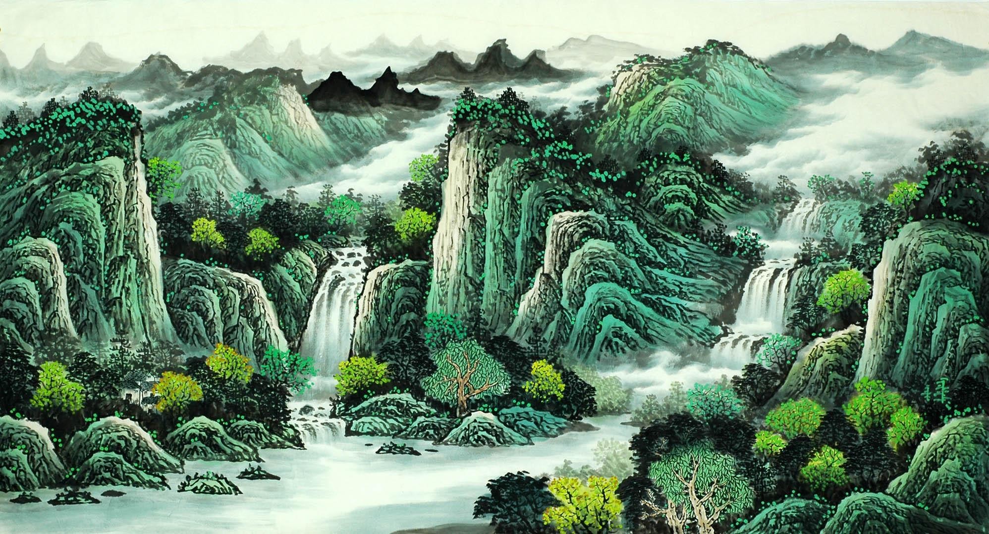 Chinese Landscape Painting - CNAG008106