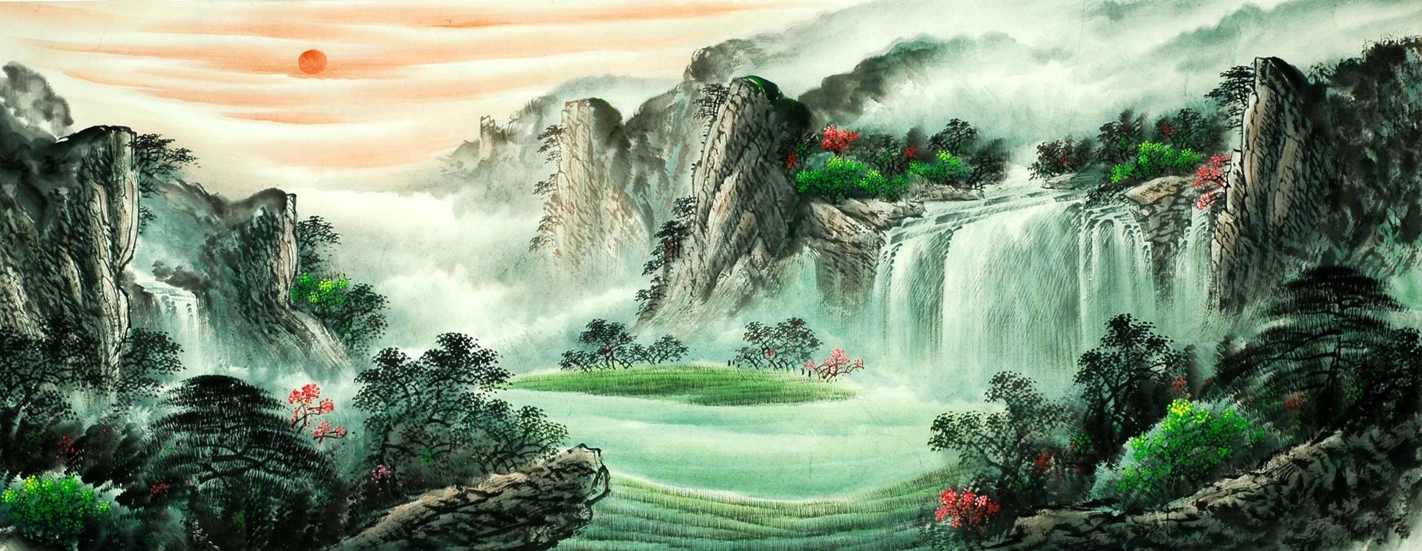 Chinese Landscape Painting - CNAG008111