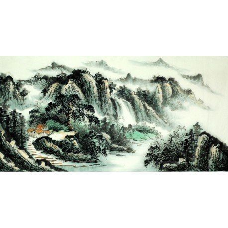 Chinese Landscape Painting - CNAG008115