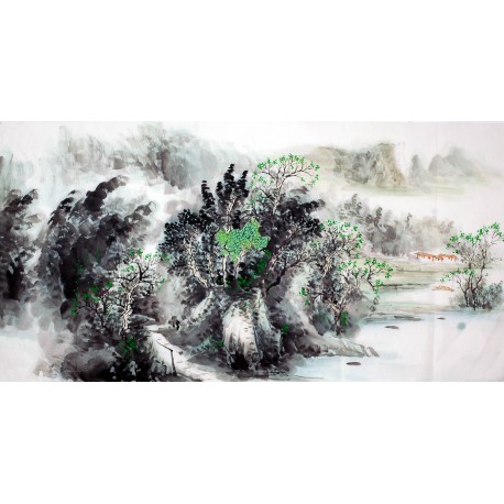 Chinese Landscape Painting - CNAG008117