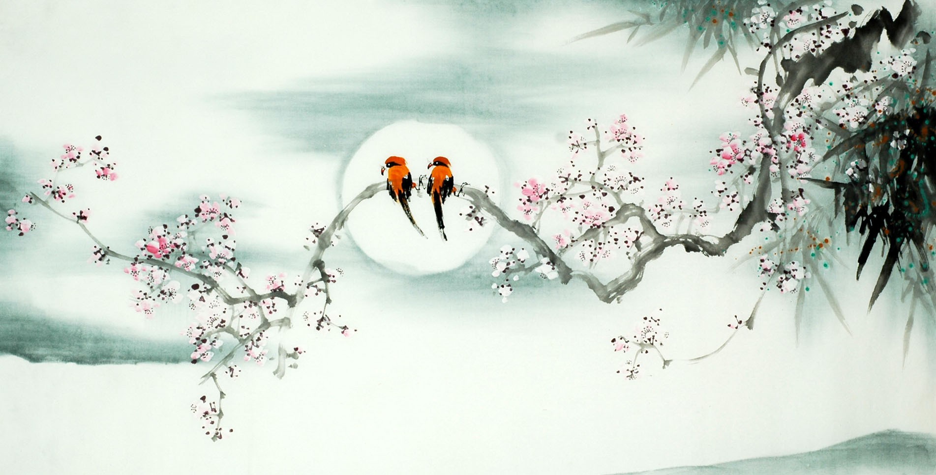 Chinese Lotus Painting - CNAG008134