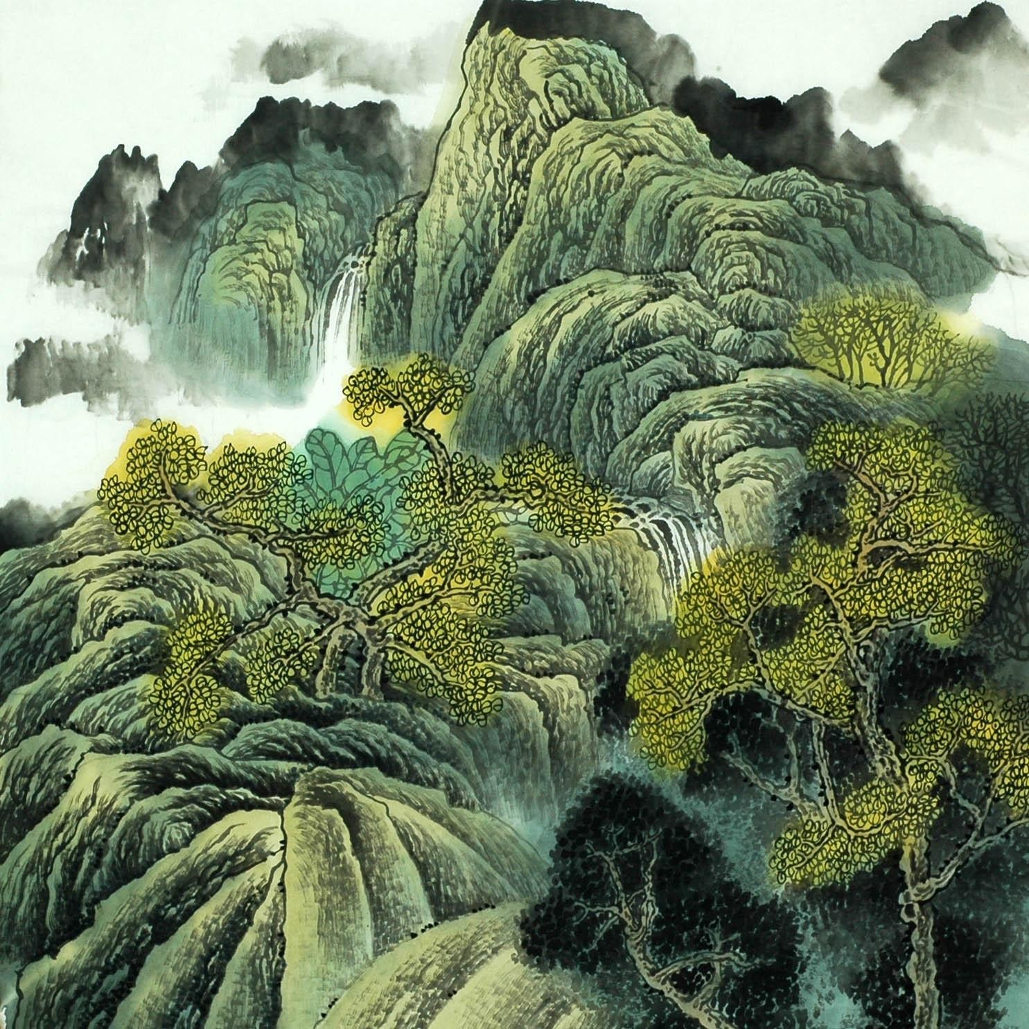 Chinese Landscape Painting - CNAG008135