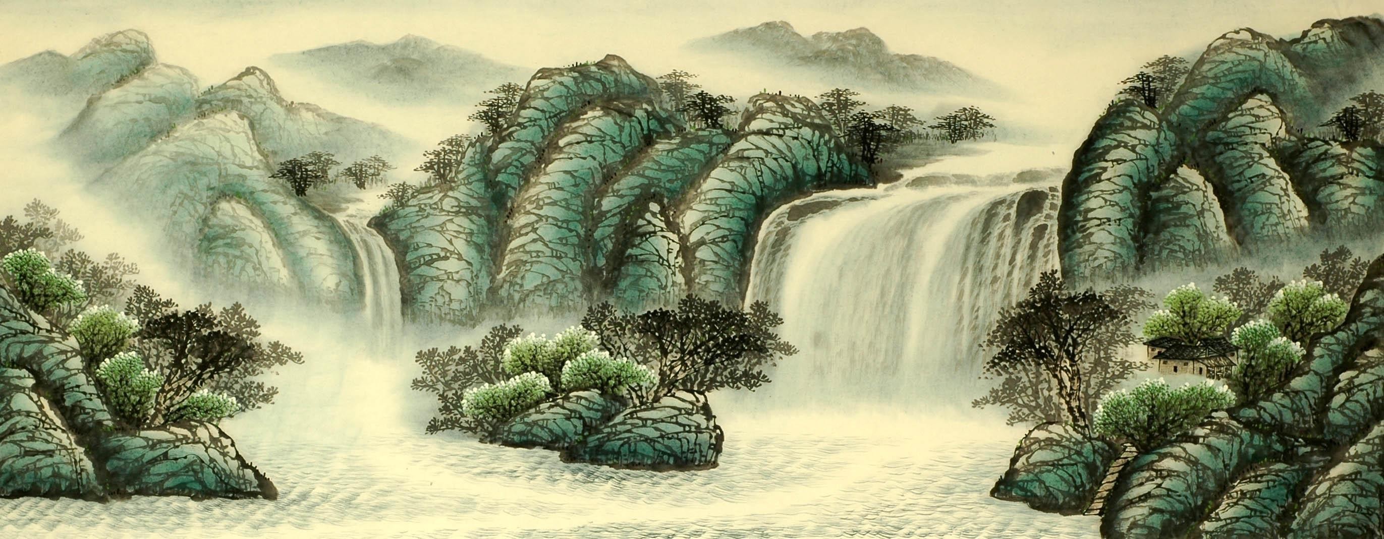 Chinese Landscape Painting - CNAG008139