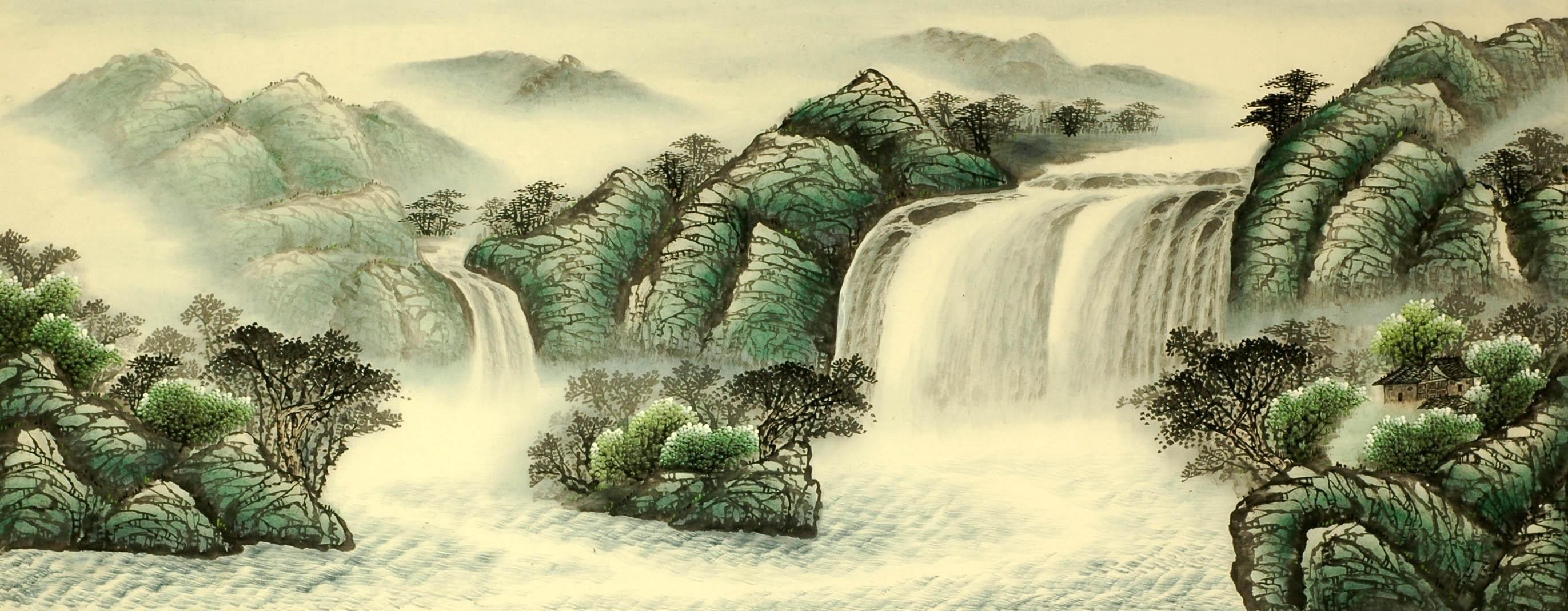 Chinese Landscape Painting - CNAG008143