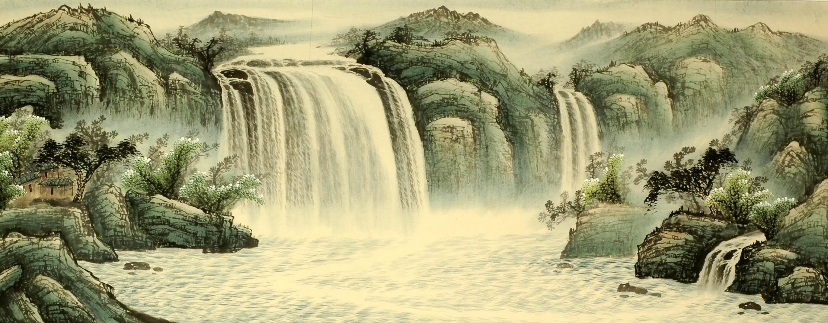 Chinese Landscape Painting - CNAG008144