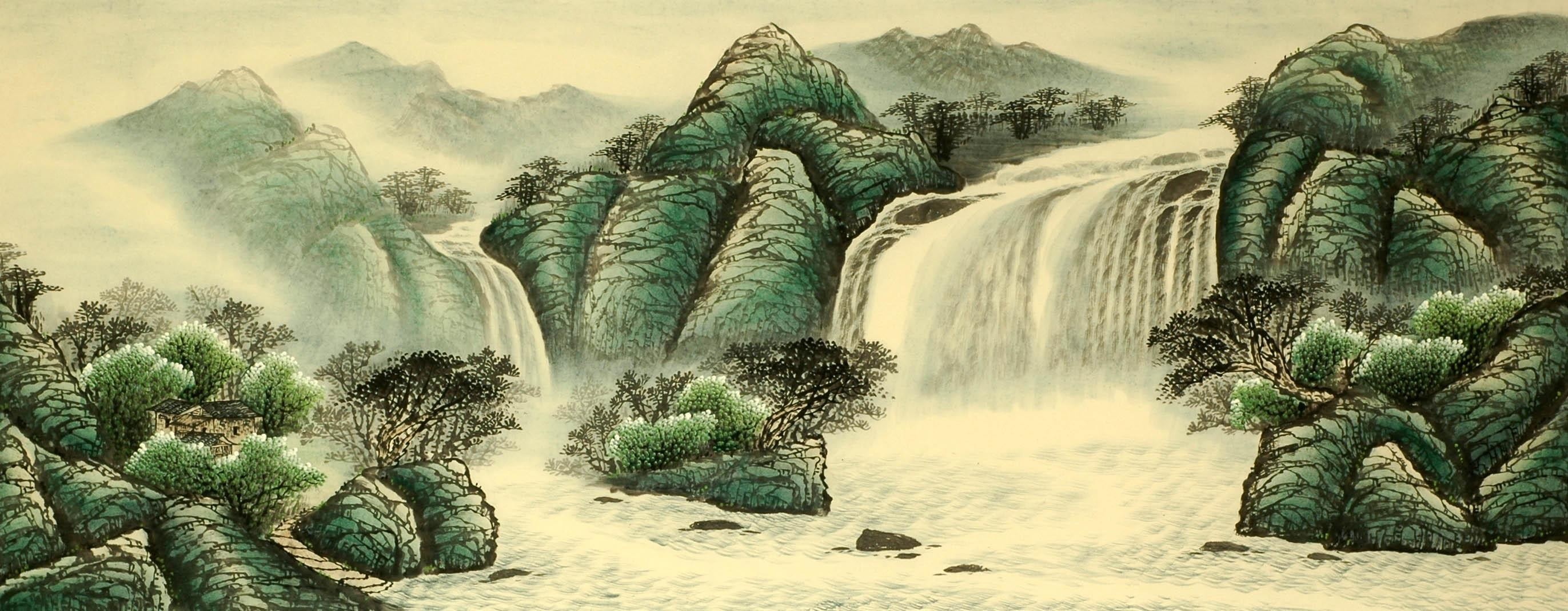 Chinese Landscape Painting - CNAG008147