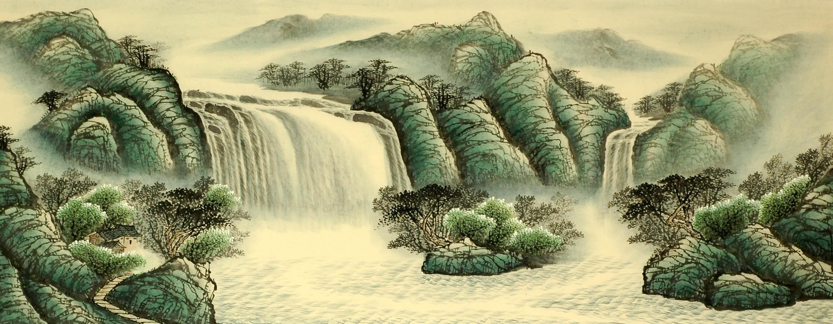 Chinese Landscape Painting - CNAG008153
