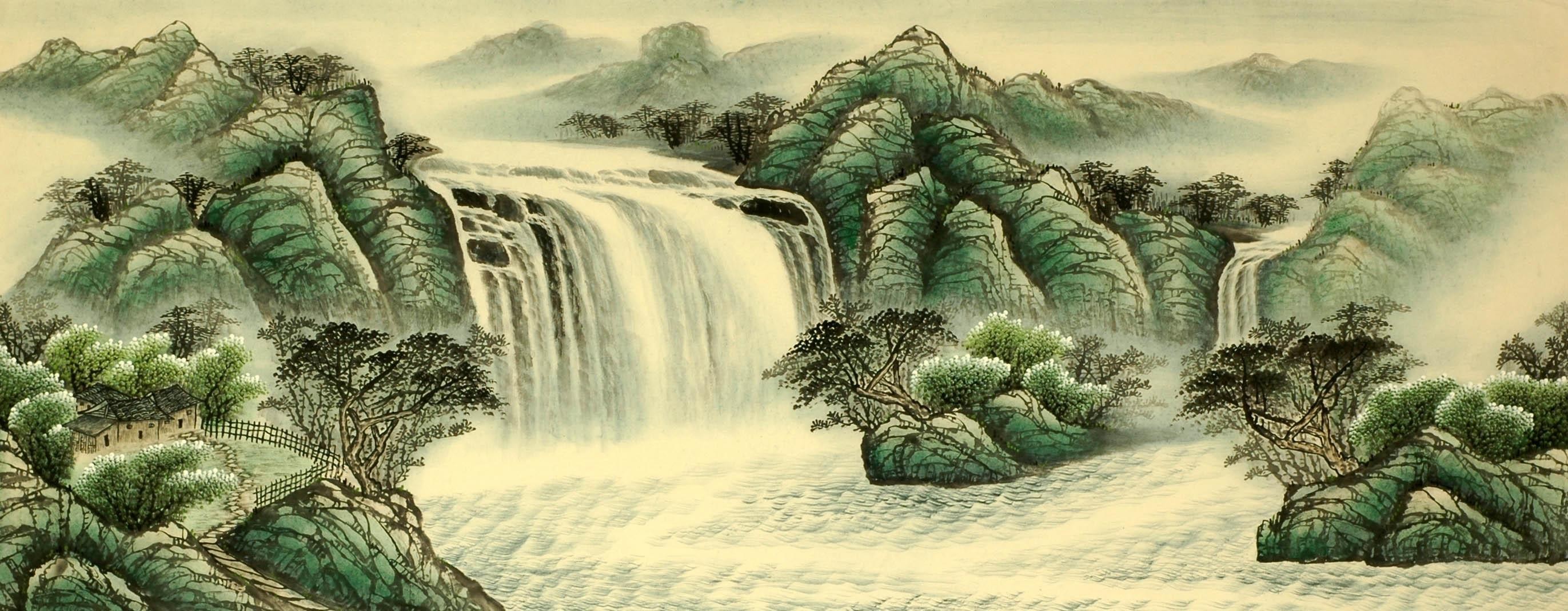 Chinese Landscape Painting - CNAG008155