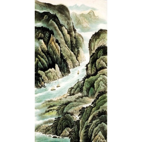 Chinese Landscape Painting - CNAG008156