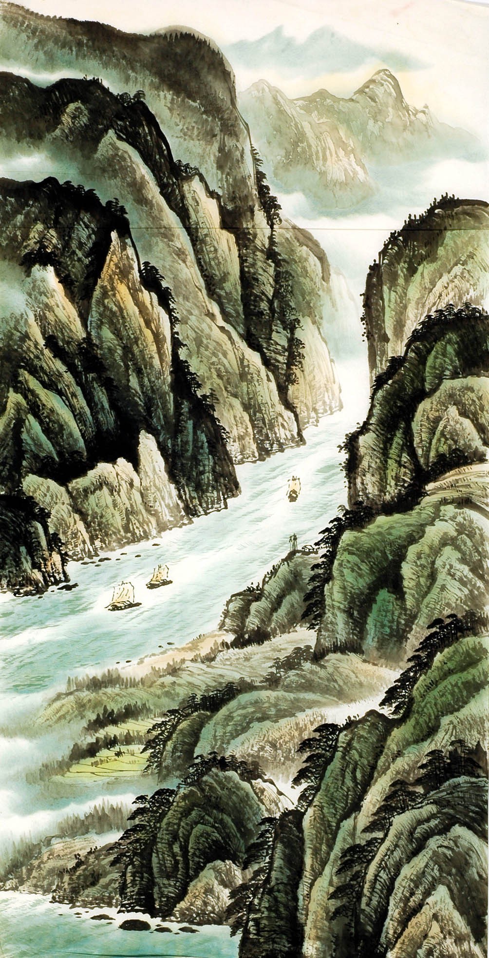 Chinese Landscape Painting - CNAG008156
