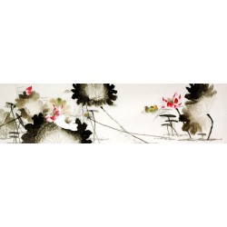 Chinese Lotus Painting - CNAG008160