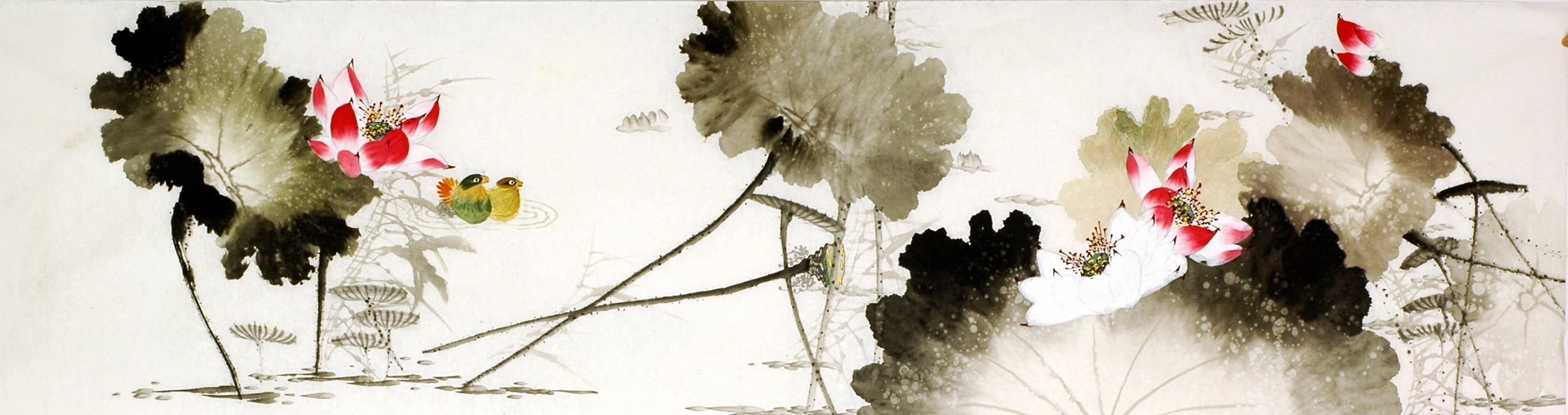 Chinese Lotus Painting - CNAG008161