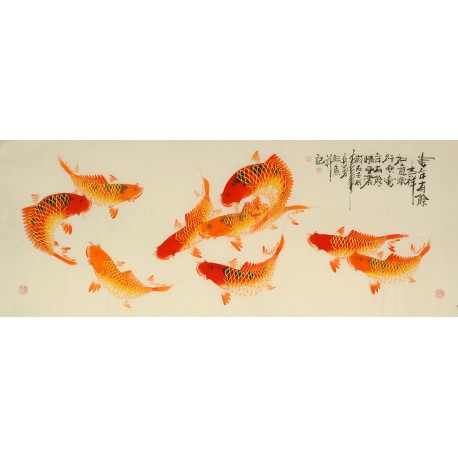 Chinese Fish Painting - CNAG008165