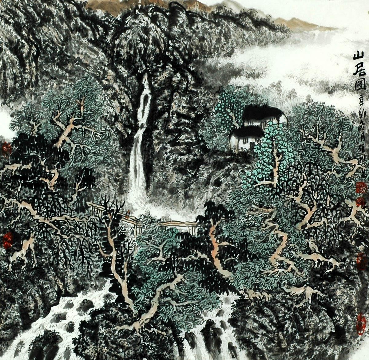 Chinese Landscape Painting - CNAG008166
