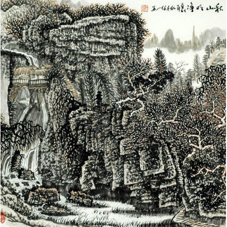 Chinese Landscape Painting - CNAG008167